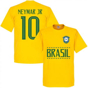 Brasil Neymar Jr 10 Team T-Shirt - Yellow