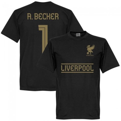 Liverpool Team A.Becker 1 T-shirt - Black/Gold