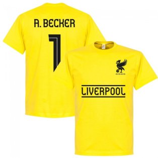 Liverpool Team A.Becker 1 T-shirt - Lemon