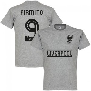 Liverpool Firmino 9 Team T-Shirt - Grey