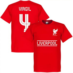 Liverpool Virgil 4 Team T-Shirt - Red