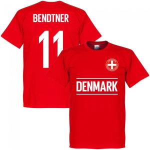 Denmark Bendtner 11 Team T-Shirt - Red