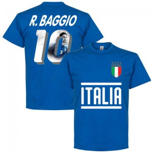 Italy Baggio 10 Gallery Team T-Shirt - Royal