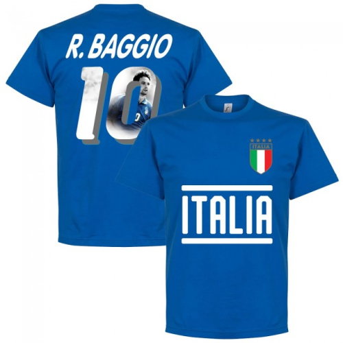 Italy Baggio 10 Gallery Team T-Shirt - Royal