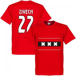 Amsterdam Team Ziyech 22 T-Shirt - Red
