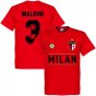 Milan Maldini 3 Team T-Shirt - Red