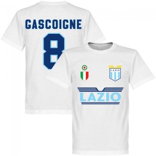 Lazio Gascoigne 8 Team T-Shirt - White