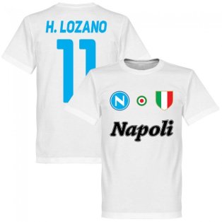 Napoli H. Lozano 11 Team T-Shirt - White