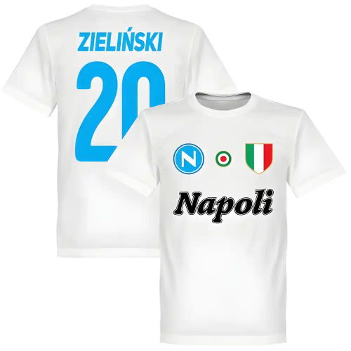 Napoli Zielinski 20 Team T-Shirt - White