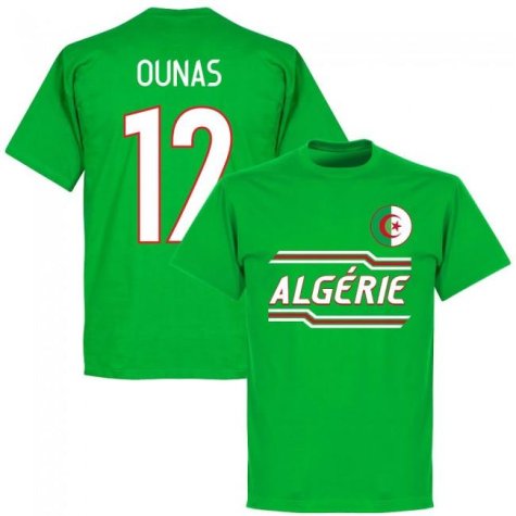 Algeria Ounas 12 Team T-Shirt - Green
