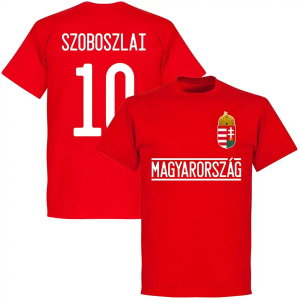 Hungary Szoboszlai 10 Team T-Shirt - Red
