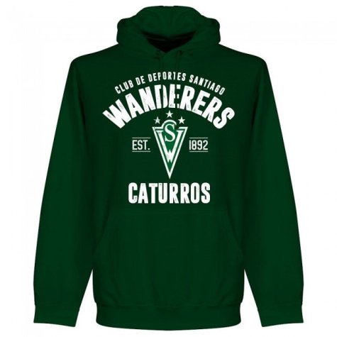Santiago Wanderers Established Hoodie - Bottle Green