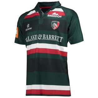 2017-2018 Leicester Tigers Home Rugby Shirt (Kids)