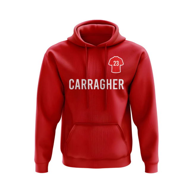 Jamie Carragher Liverpool Number Hoody (Red)