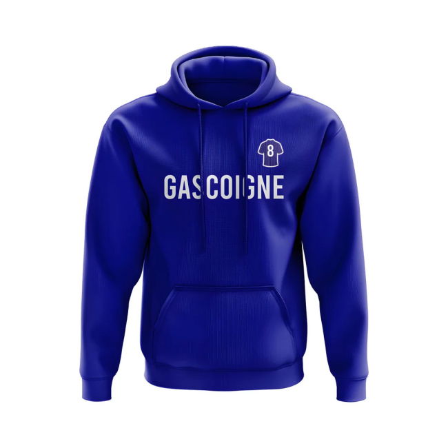 Paul Gascoigne Rangers Number Hoody (Blue)
