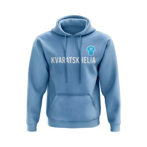 Khvicha Kvaratskhelia Napoli Number Hoody (Sky)