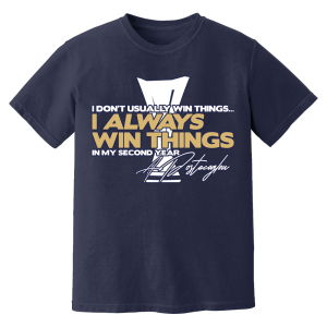 Ange Postecoglou \"Always Win\" Tottenham T-Shirt (Navy)