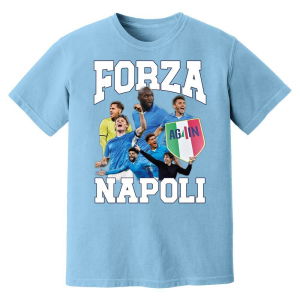 Forza Napoli Campioni T-Shirt (Sky)