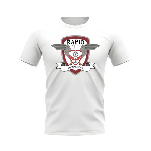 Rapid Bucaresti Badge T-Shirt (White)