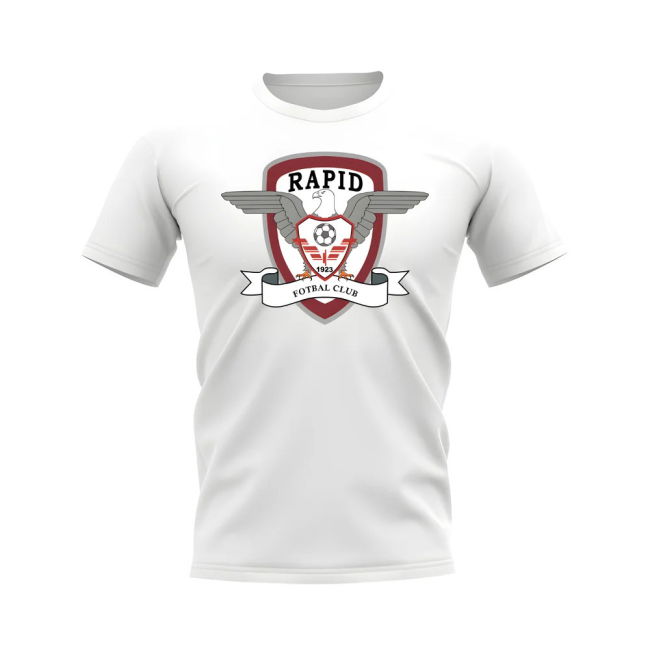 Rapid Bucaresti Badge T-Shirt (White)