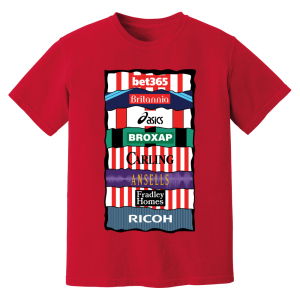 Stoke Sponsor History T-Shirt (Red)