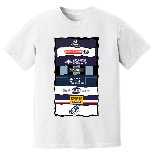 Dundee Sponsor History T-Shirt (White)