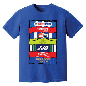 Wigan Sponsor History T-Shirt (Blue)