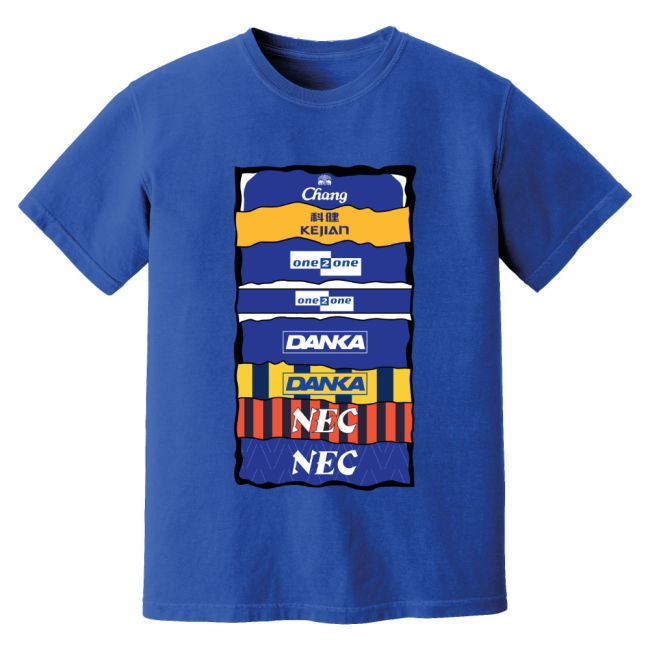 Everton Sponsor History T-Shirt (Blue)