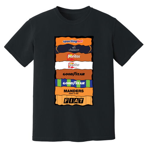 Wolves Sponsor History T-Shirt (Black)