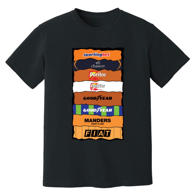 Wolves Sponsor History T-Shirt (Black)