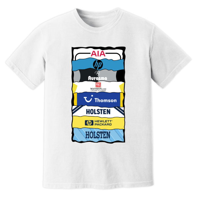 Tottenham Sponsor History T-Shirt (White)