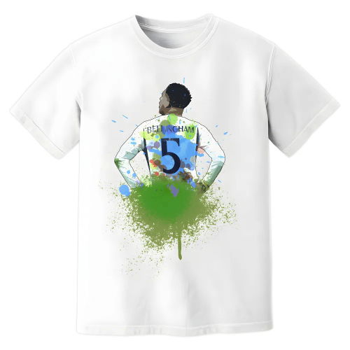 Jude Bellingham Real Madrid Art T-Shirt (White)
