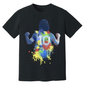 Diego Maradona Napoli Art T-Shirt (Black)