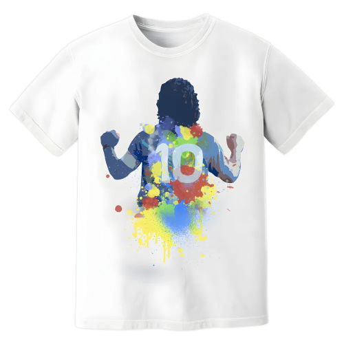 Diego Maradona Napoli Art T-Shirt (White)