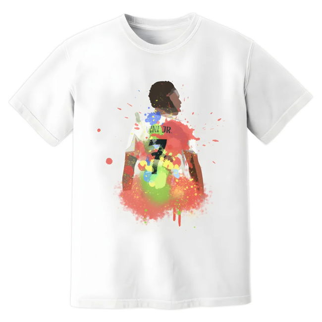 Vinicius Jr Real Madrid Art T-Shirt (White)