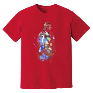David Beckham Man United Art T-Shirt (Red)