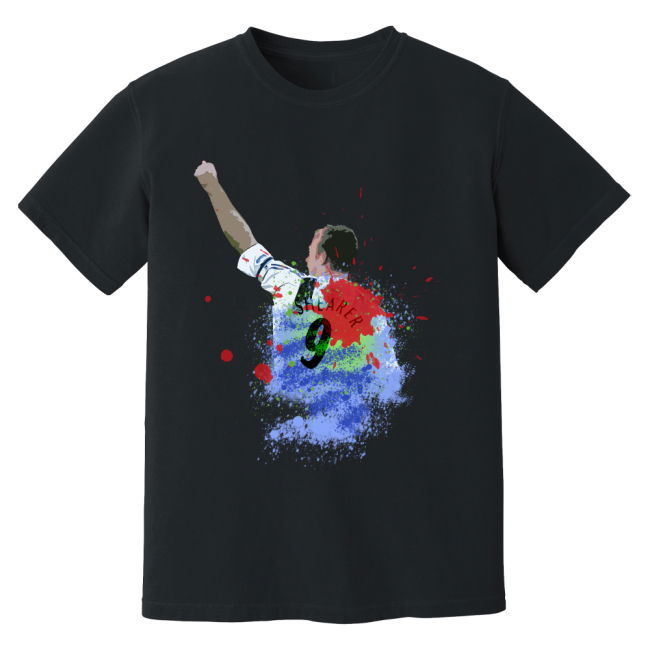 Alan Shearer Newcastle Art T-Shirt (Black)