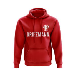 Antoine Griezmann Atletico Madrid Number Hoody (Red)