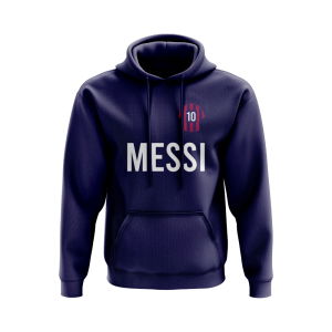 Lionel Messi Barcelona Number Hoody (Navy)