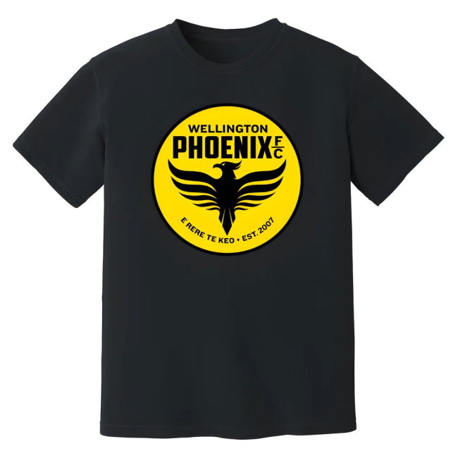 Wellington Phoenix Badge T-Shirt (Black)