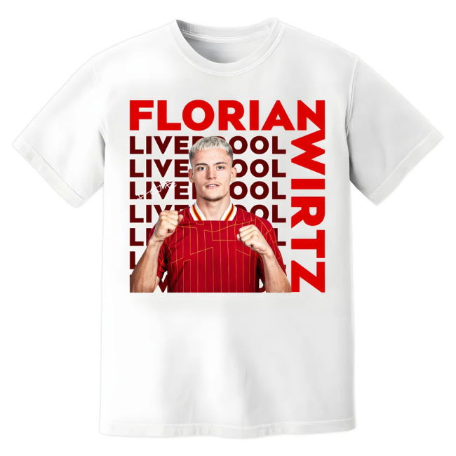 Florian Wirtz Liverpool New Signing T-Shirt (White)