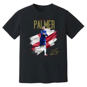 Cole Palmer Chelsea Celebration T-Shirt (Black)