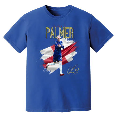 Cole Palmer Chelsea Celebration T-Shirt (Blue)