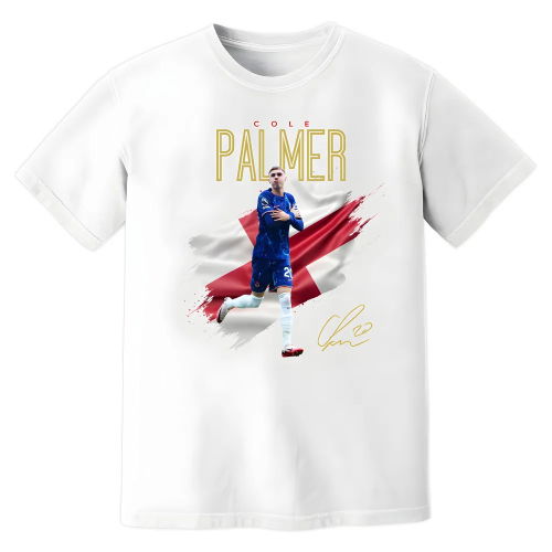 Cole Palmer Chelsea Celebration T-Shirt (White)