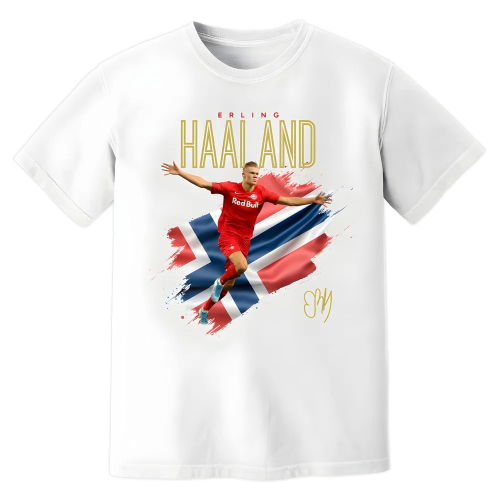 Erling Haaland Salzburg Celebration T-Shirt (White)