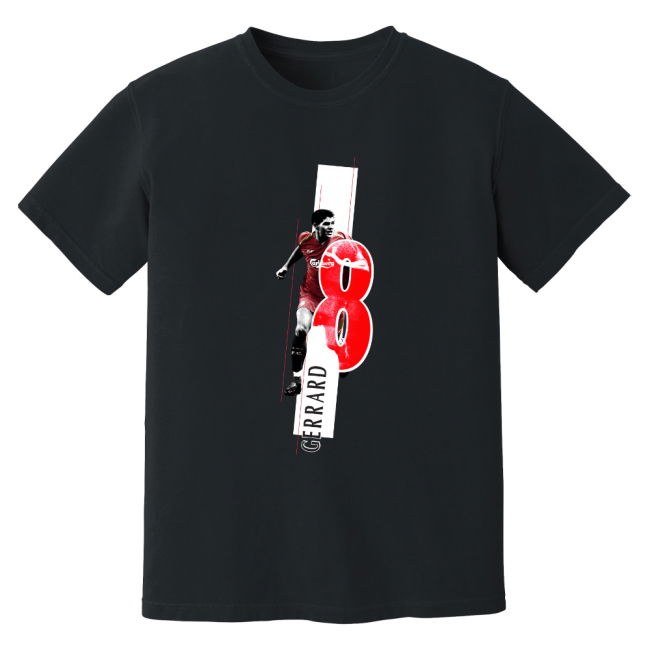 Steven Gerrard Liverpool Premier League Legend T-Shirt (Black)