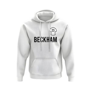 David Beckham Real Madrid Number Hoody (White)