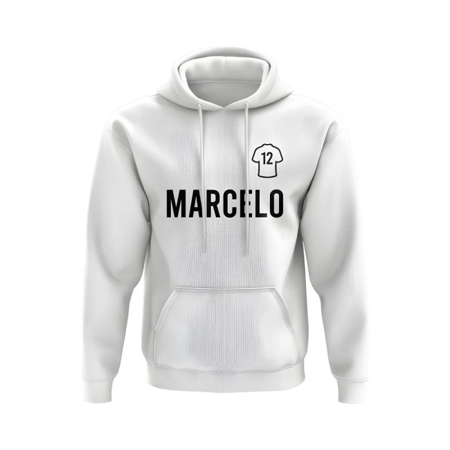 Marcelo Real Madrid Number Hoody (White)