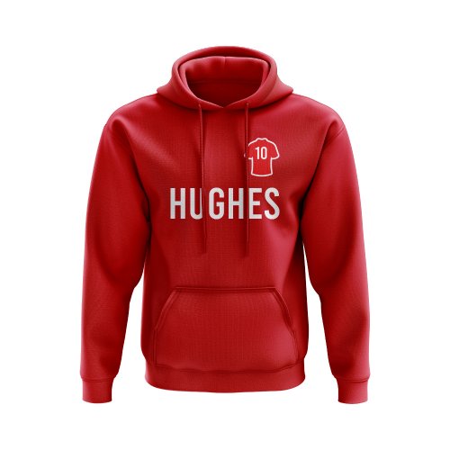 Mark Hughes Man United Number Hoody (Red)