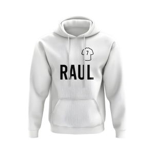 Raul Real Madrid Number Hoody (White)